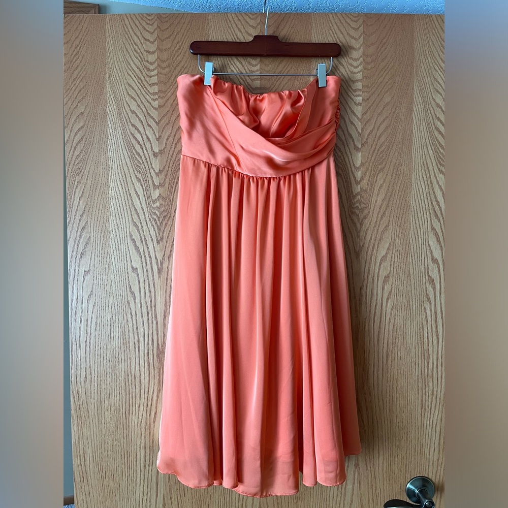 The Limited strapless dress. Size: 12. Pinkish peach color.